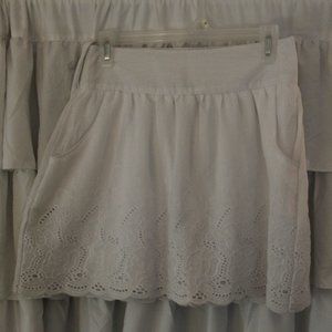 White Laced Skirt